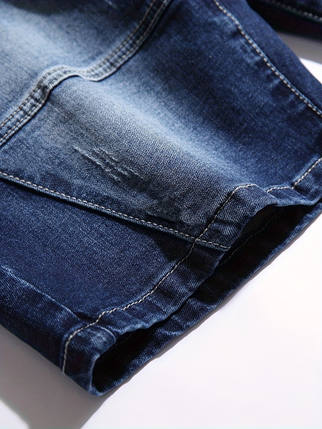 Men's Distressed Denim Shorts Street Style