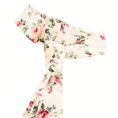 Men's Floral Tie for Party Wedding
