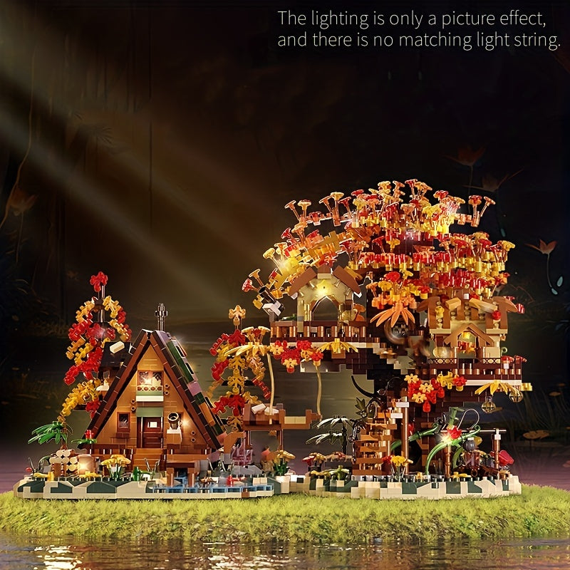 Autumn Tree House Small Building Block Set