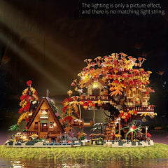 Autumn Tree House Small Building Block Set