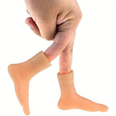 6pairs Finger Feet Puppet Tiny Feet Realistic Left and Right Small Feet