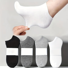 8 Pairs Solid Ankle Socks Comfortable & Breathable Women's Stockings