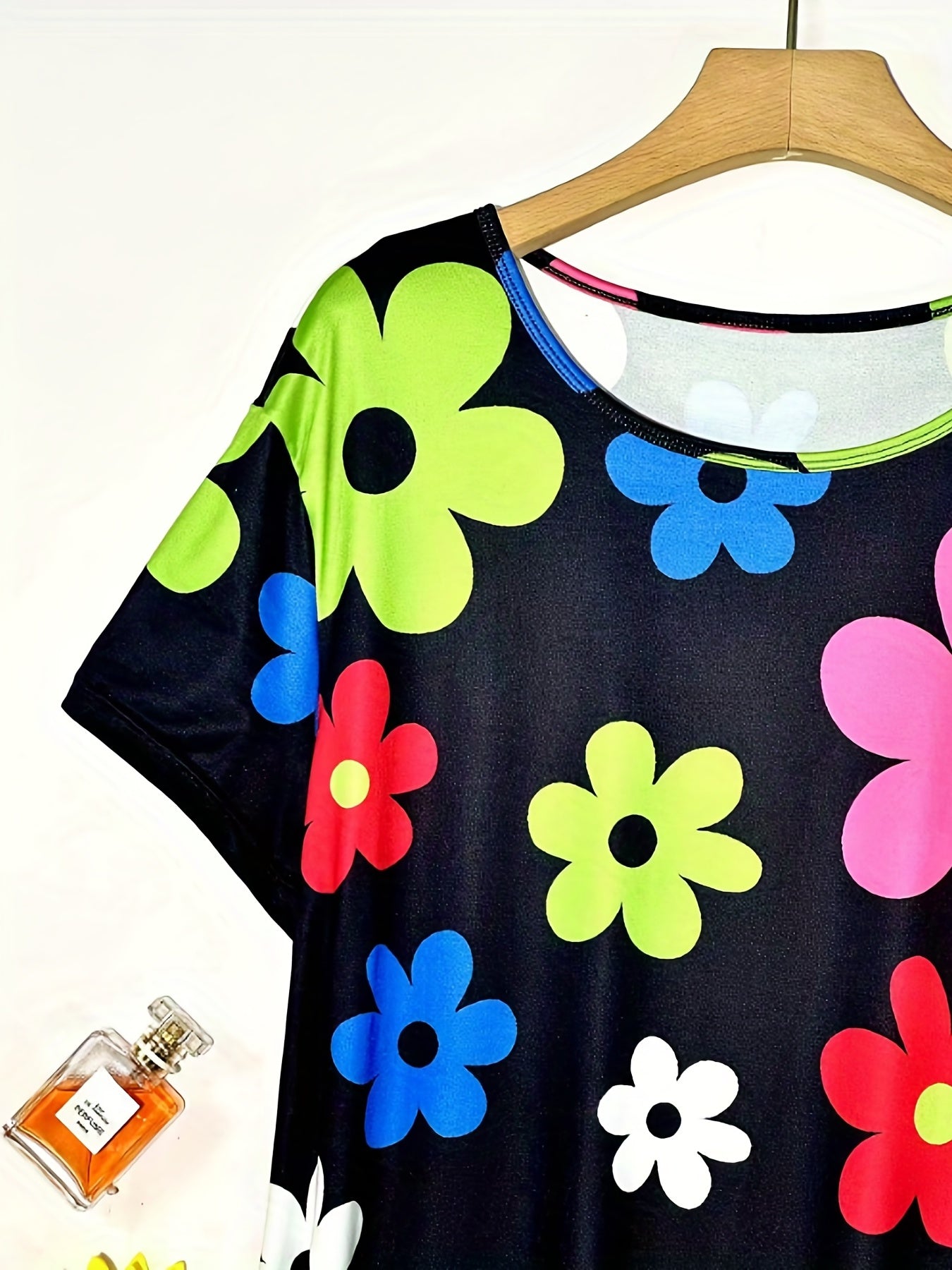 Floral Print Short Sleeve Nightdress