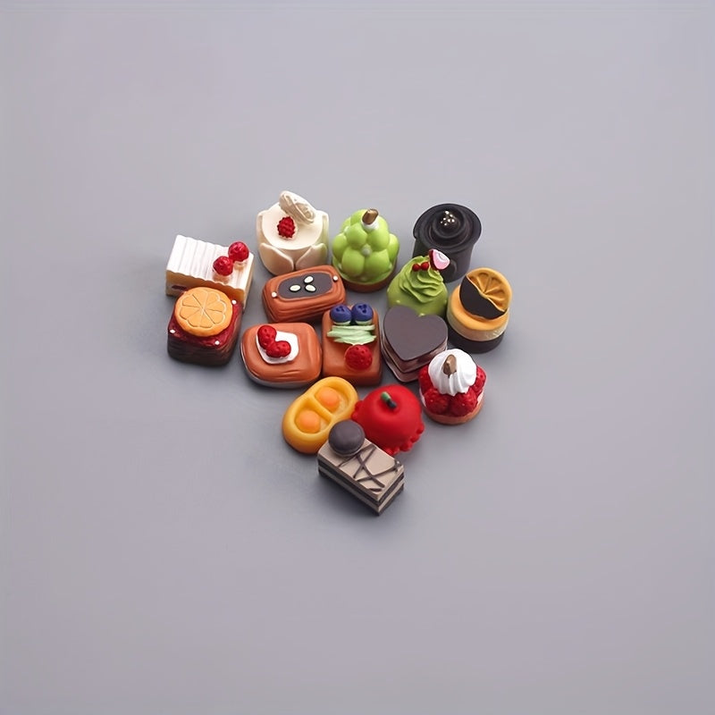 Mini Snack Cake Food Play Snack Model for Playing House Dollhouse Simulation