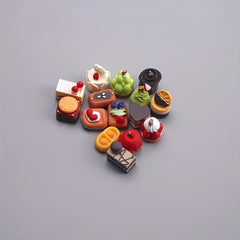 Mini Snack Cake Food Play Snack Model for Playing House Dollhouse Simulation