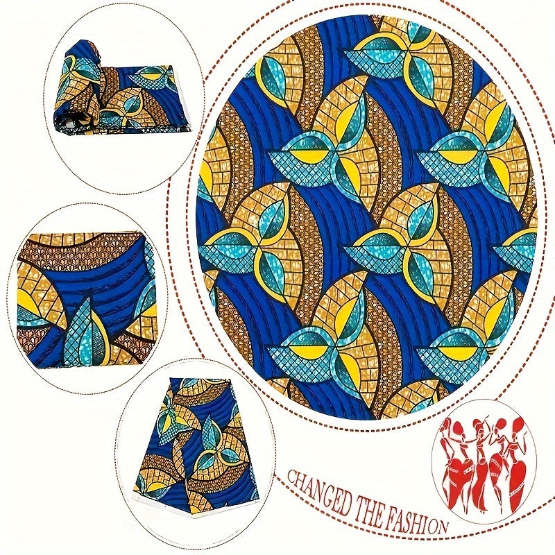 African Wax Dye Cloth - Ethnic Style Double Sided Printing Fabric