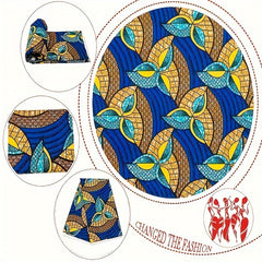 African Wax Dye Cloth - Ethnic Style Double Sided Printing Fabric