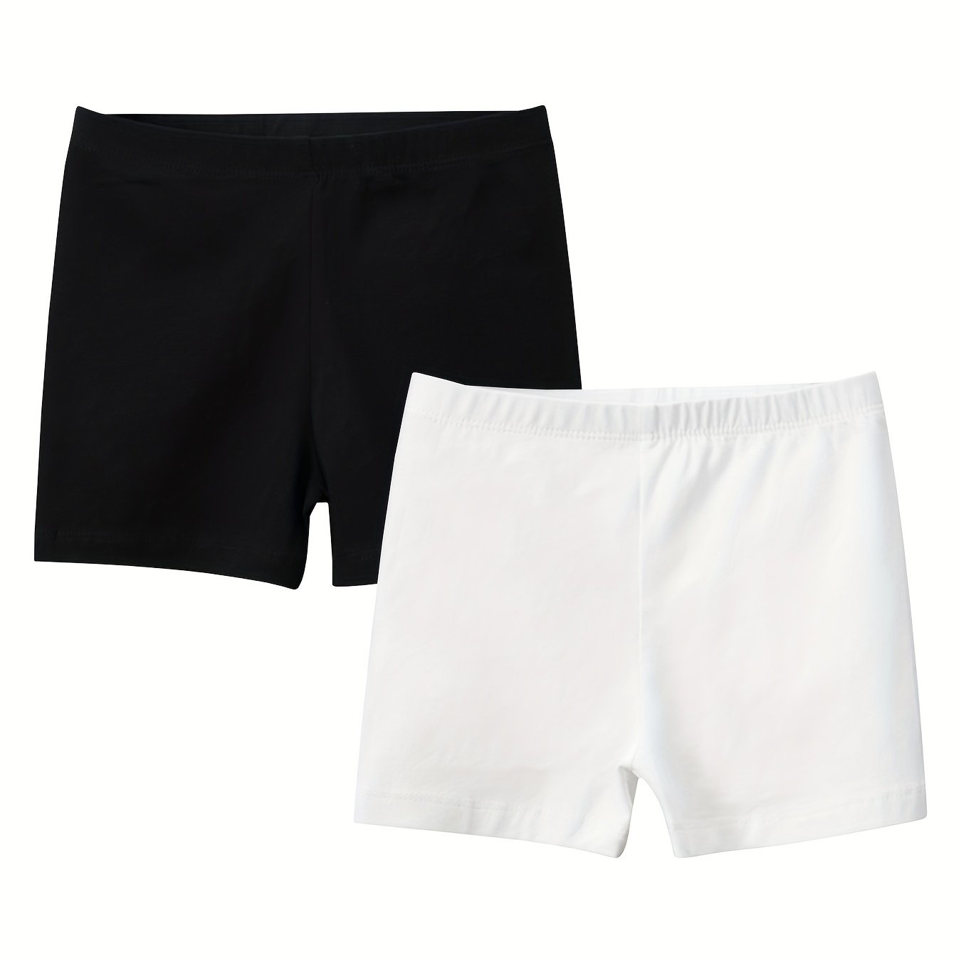 2pcs Toddler Girls Biker Shorts Safety Shorts Leggings Under Skirt Dress