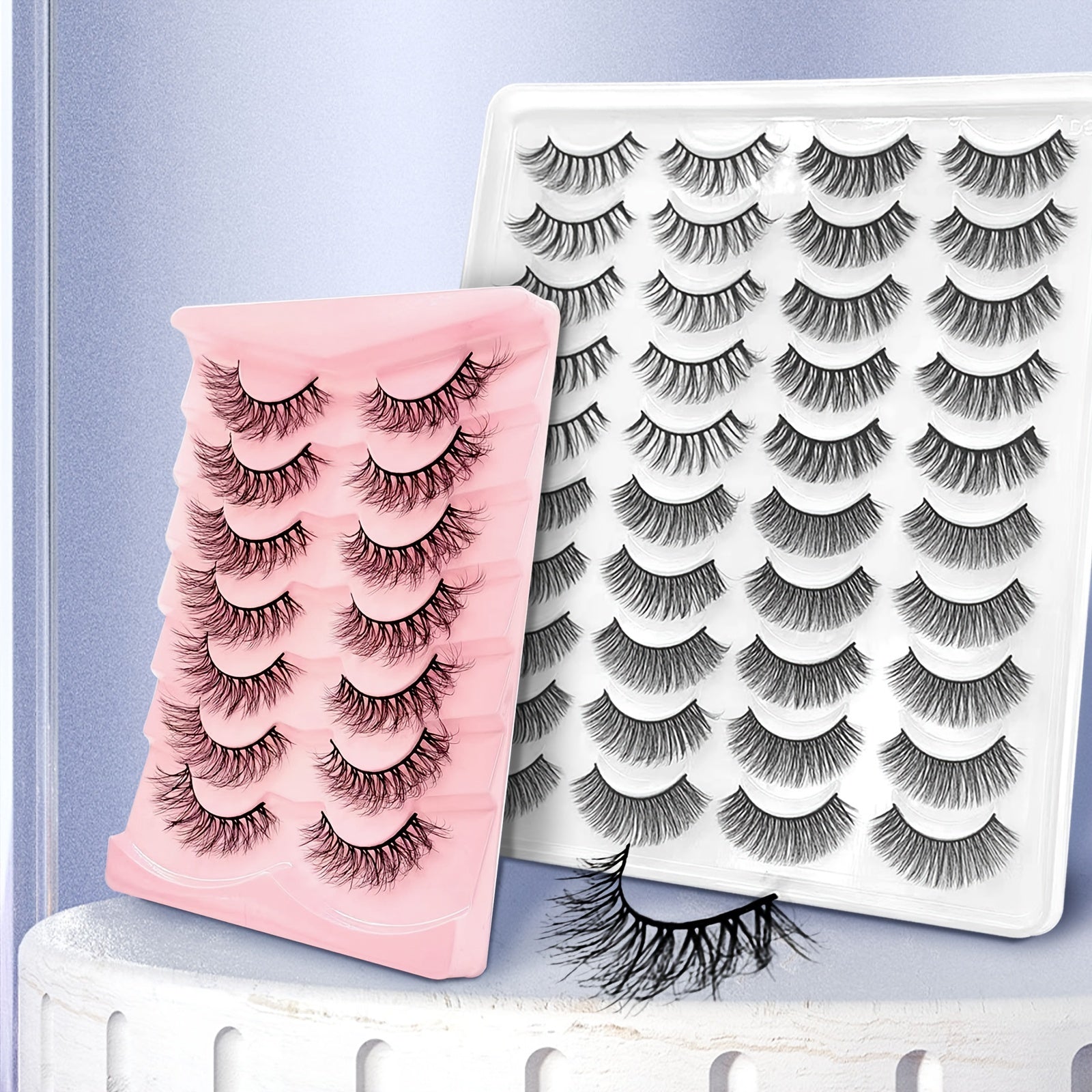 3D Mink Lashes Natural False Eyelashes Soft Wispy Volume Dramatic Long