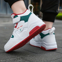 Boys' High Top Basketball Shoes Anti Slip Shock Resistant
