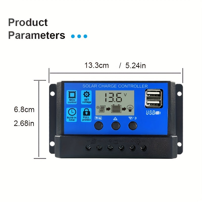 1pc Solar Charge Controller 12v24v Auto Charge & Discharge for Lead acid & Lithi