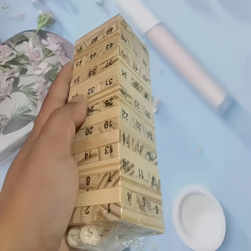Wooden Tower Building Game | Family Entertainment Toy | Indoor Outdoor Play