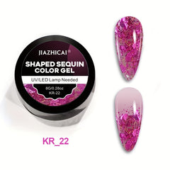 Sequin Gel Nail Polish 8g Formaldehyde & Lead-Free DIY Manicures Long Lasting