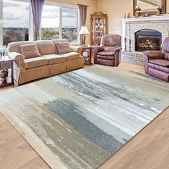 Abstract Area Rug Modern Crystal Velvet Non-slip Soft Mat Machine Washable