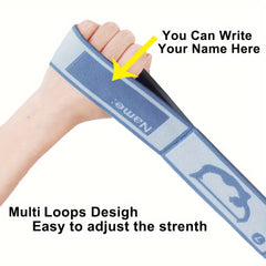 49.2in Segmented Elastic Yoga Strap for Stretching, Fitness, & Resistance