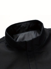 Men's Lightweight Stand Collar Windbreaker Jacket