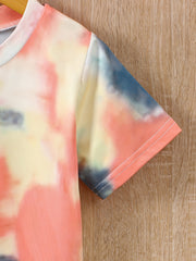 Toddler Boys Tie Dye T Shirts & Shorts Set Kids Summer Clothes