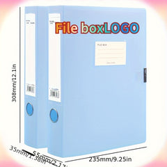 Morandi Plastic File Box Large Capacity Storage Box