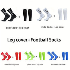 Professional Training Leg Sleeves & Football Crew Socks Bundle
