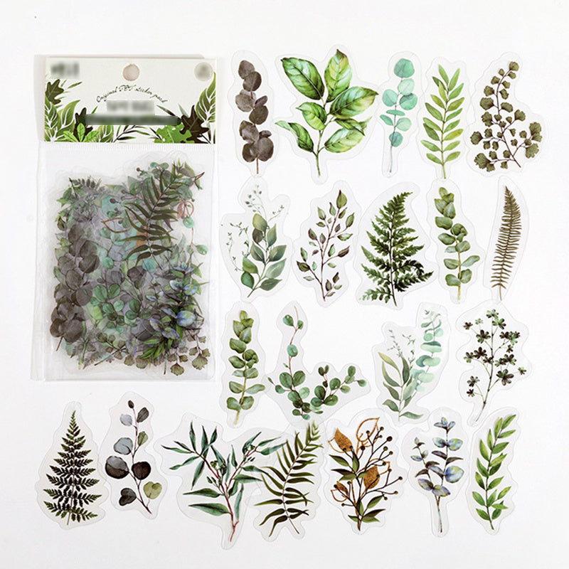 40pcs Adorable Plant & Flower Stickers for Crafts Scrapbooking Journals