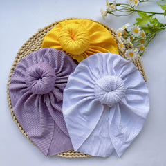 Soft Elastic Baby Donut Hat for Girls