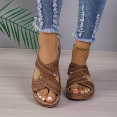 Women's Lightweight Wedge Platform Sandals Non Slip Comfortable