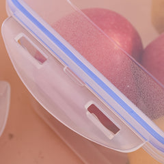 4pcs Outdoor Lunch Box Set Plastic Fruit/Vegetables Sealed Food Storage Boxes