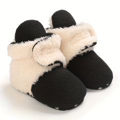 Warm Hook and Loop Fastener Boots for Baby Boys and Girls
