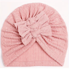 Jacquard Kelp Knot Baby Hat Elastic Headscarf Hat