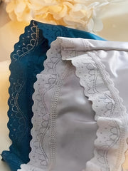 5 Pack Plus Size Sexy Panties Set Women's Plus Lace Trim Satin Panties