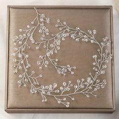 Faux Pearl & Flower Bridal Hair Vine