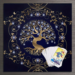 Tree Of Life Tarot Cloth with Eyes - Altar Decor