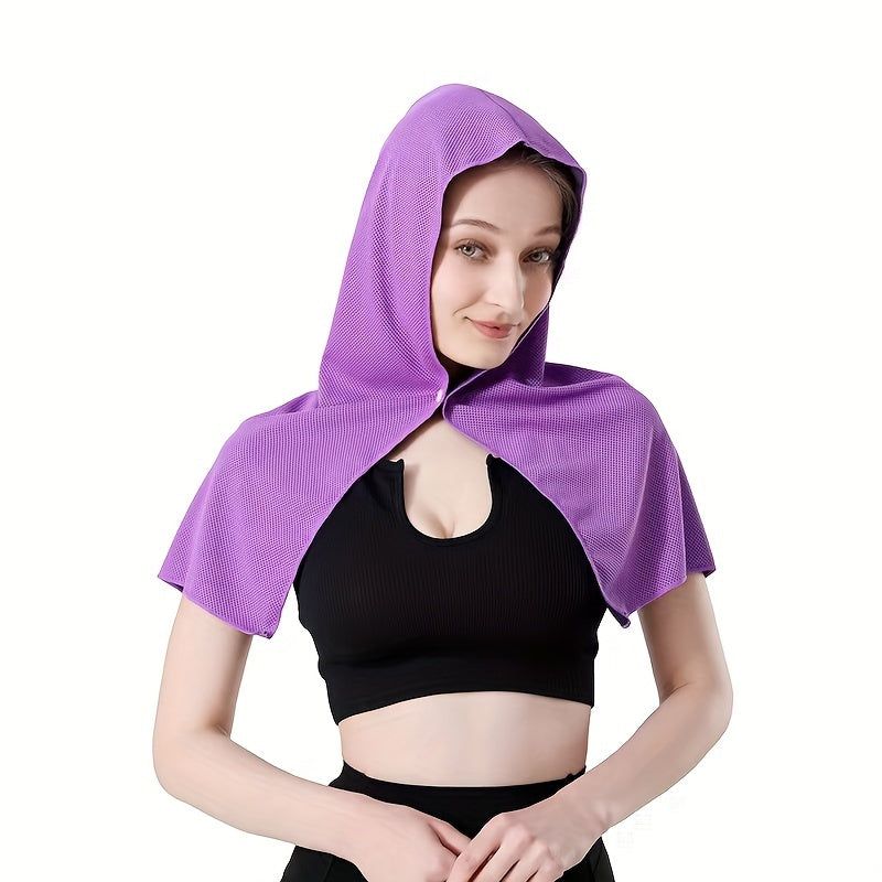 Yoga U-Shaped Cooling Hooded Towel Quick Drying