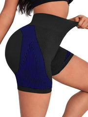 Seamless Hip Lifting Yoga Shorts High Waist Workout Activewear