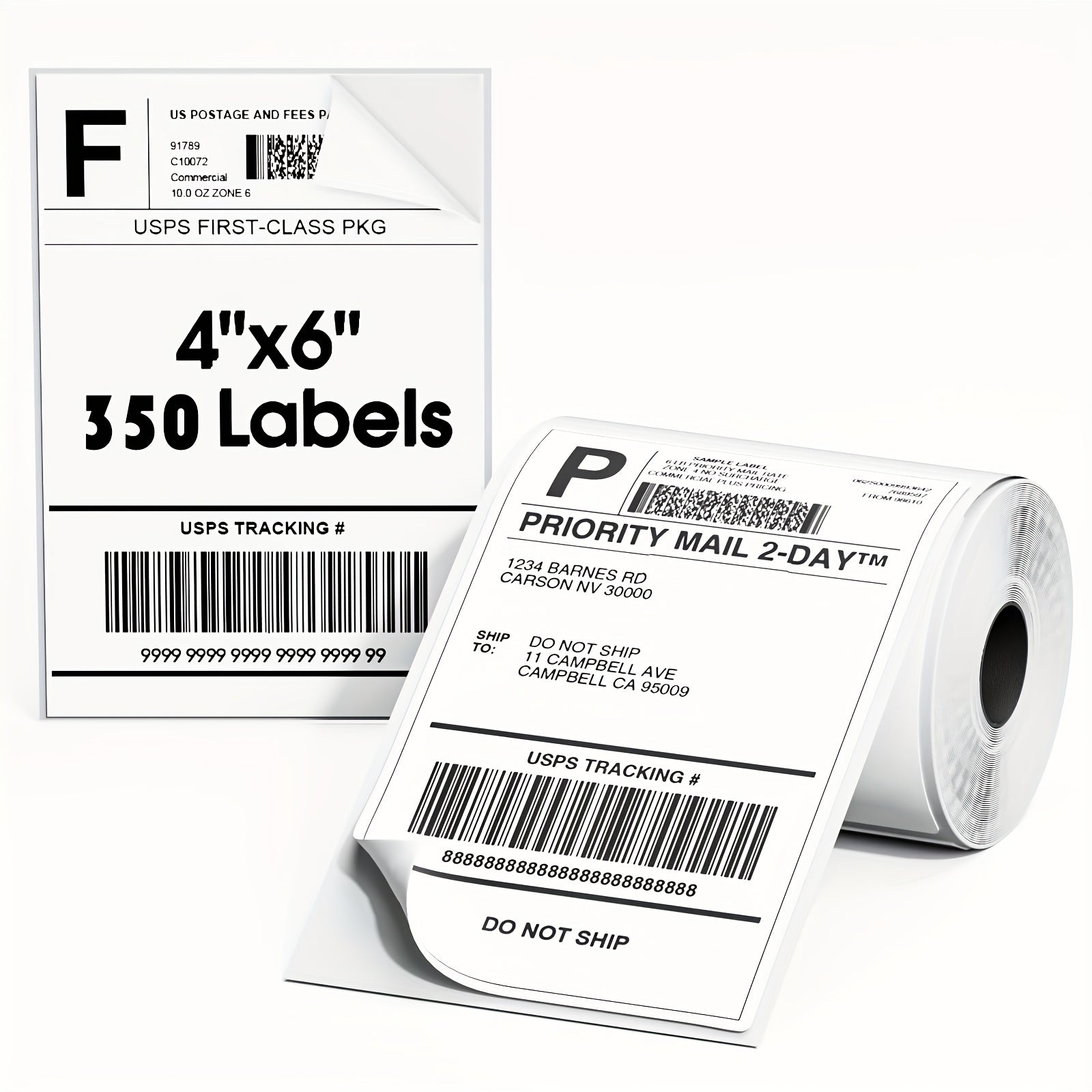 Thermal Address Label Stickers 10 16X15 Self Adhesive for Stores