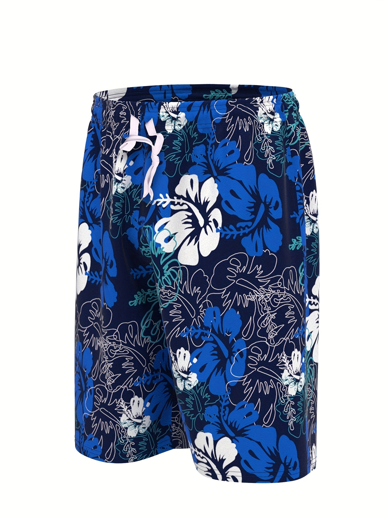 Men's Floral Graphic Shorts Quick Dry Stretch Beach Shorts
