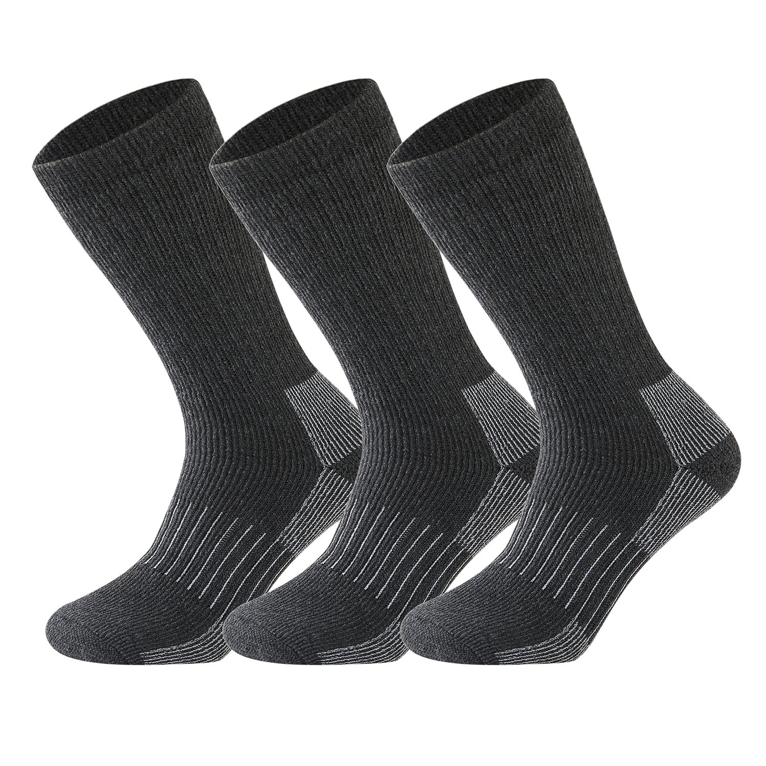 3 Pairs Men's Wool Low Cut Socks for Outdoor Exercise