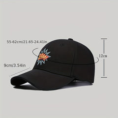 Stay Dry & Edgy Adjustable Baseball Cap Hip hop Unique Stylish Snapback Cap