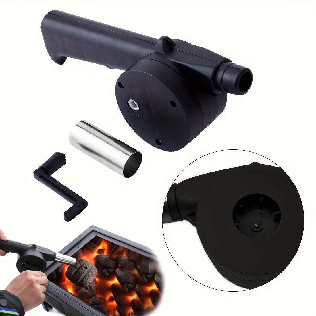 Rechargeable Small Manual Air Blower for Home and BBQ