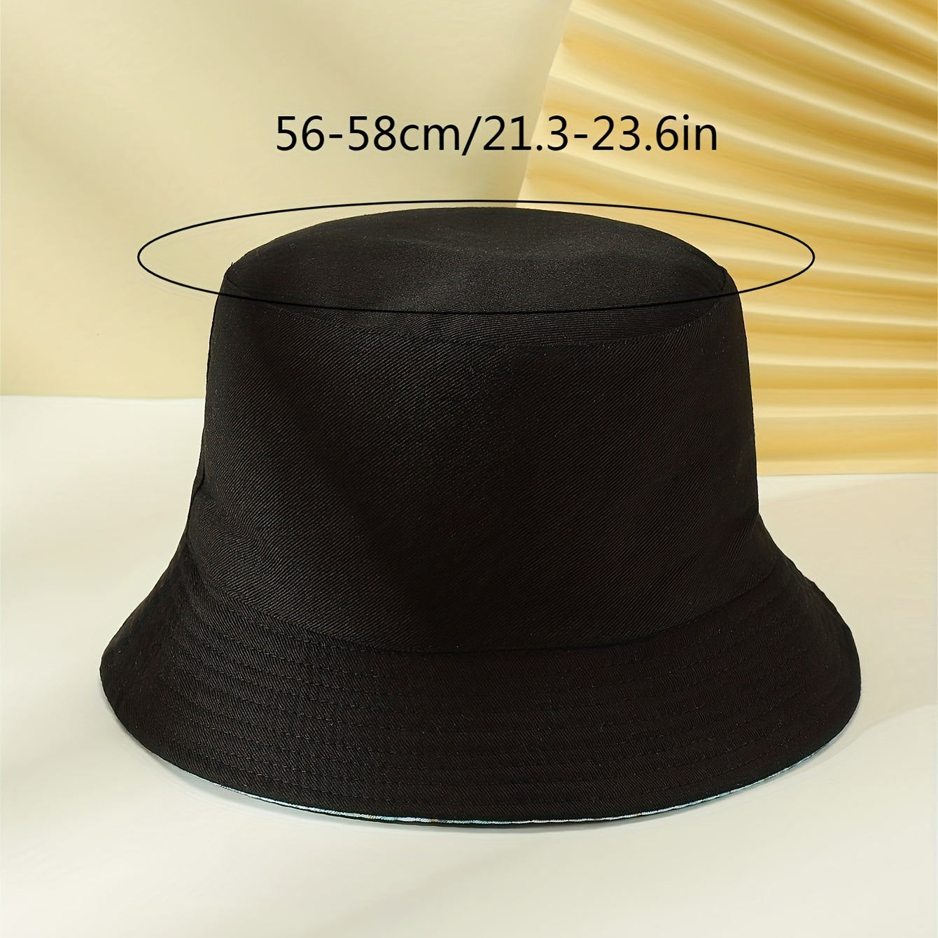 Stripe Print Bucket Hat Casual UV Protection Fisherman Cap