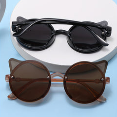 2pcs Boys' Cartoon Cat Ears Sunglasses Party Holiday Eyewear