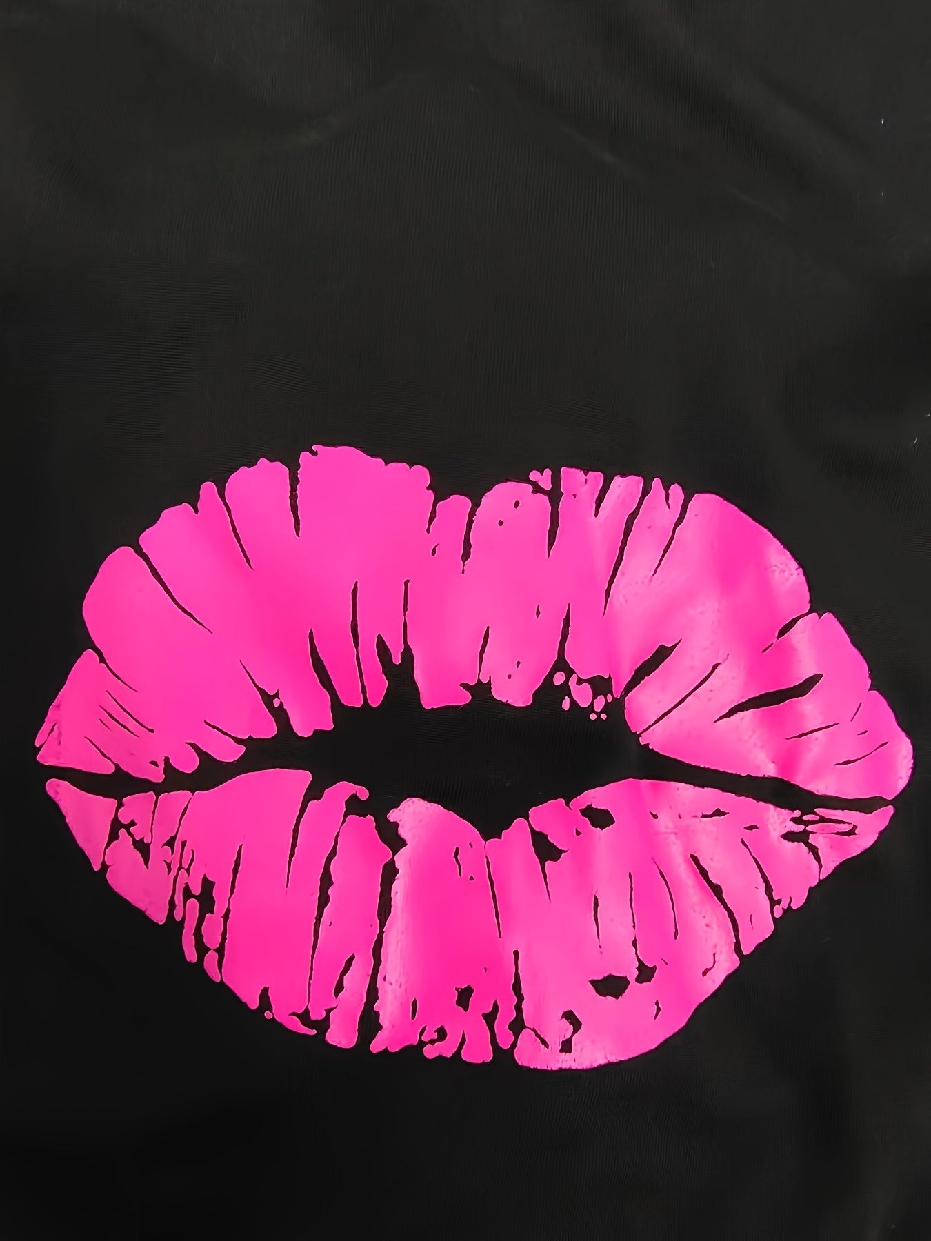 Women's Kiss Print Ripped Leggings