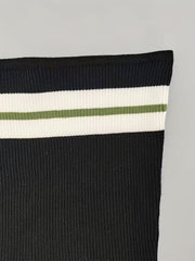 Stripe Pattern Knitted Tube Top Y2K Sleeveless Crop Top