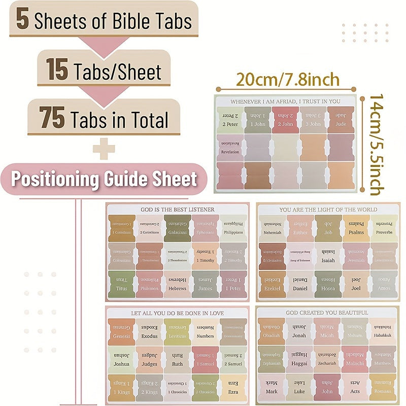 Bible Index Label Stickers Large Cross Sticker 75 Labels