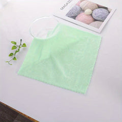 2pcs Microfiber Washcloth Handkerchiefs Soft Absorbent Towel for Home Bathroom