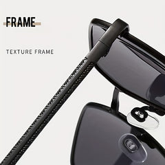 Men's Polarized Square Sunglasses UV Protection