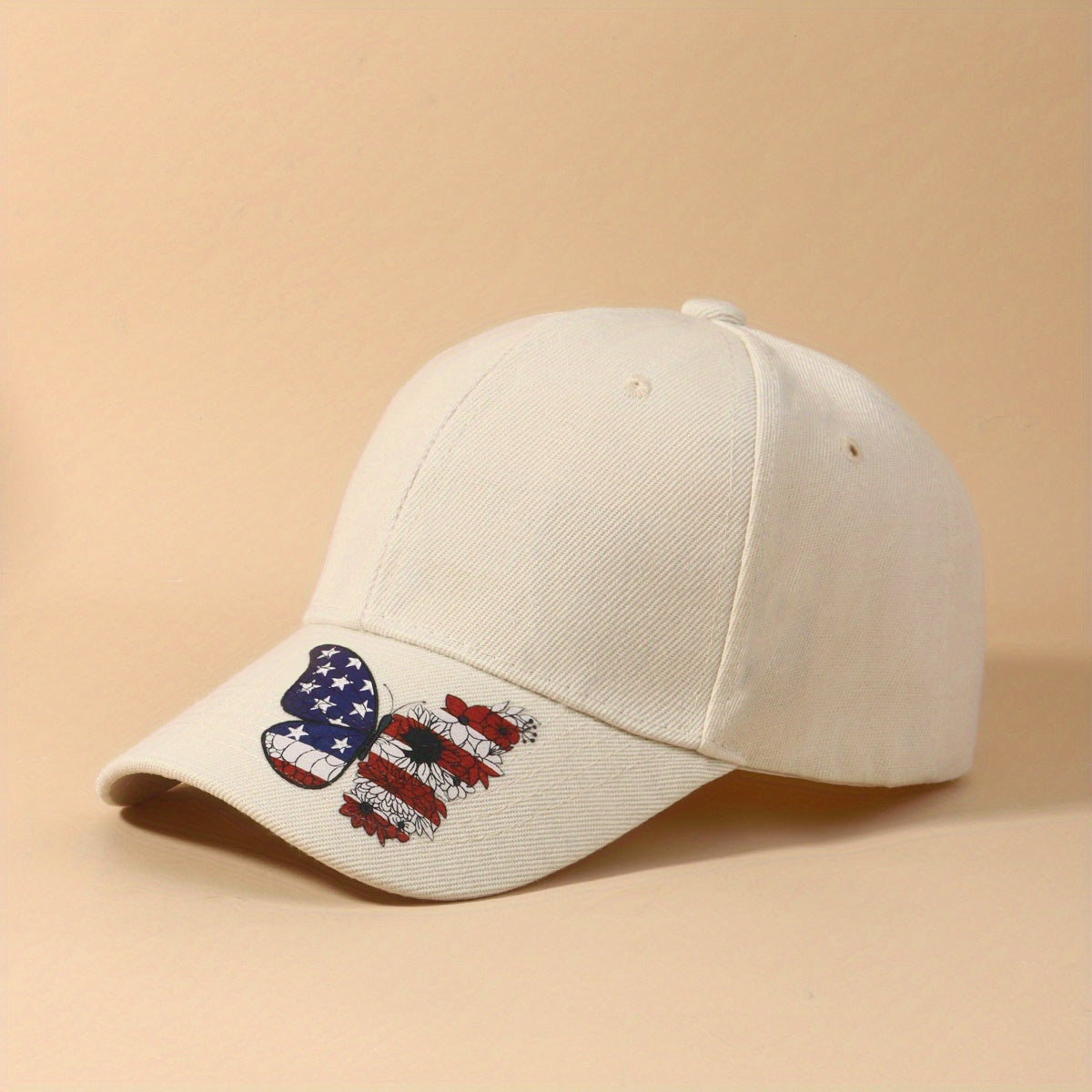 Flag Butterfly Baseball Cap Printed Dad Hat Independence Sun Hats
