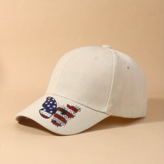 Flag Butterfly Baseball Cap Printed Dad Hat Independence Sun Hats