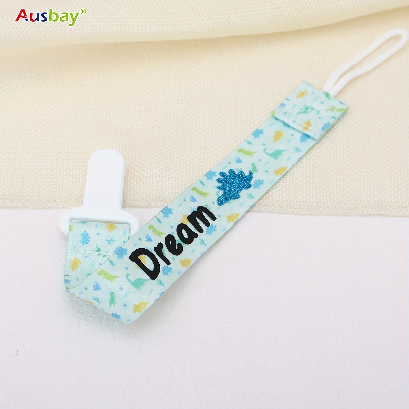 Personalized Baby Pacifier Clip Pack of 3 Handcrafted Baby Dummy Leash