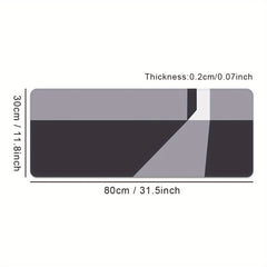 Geometric Shape Office Desk Pad Thick Edge Mouse Pad